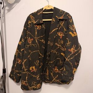 Rafaella Black and Gold Quilted Jacket